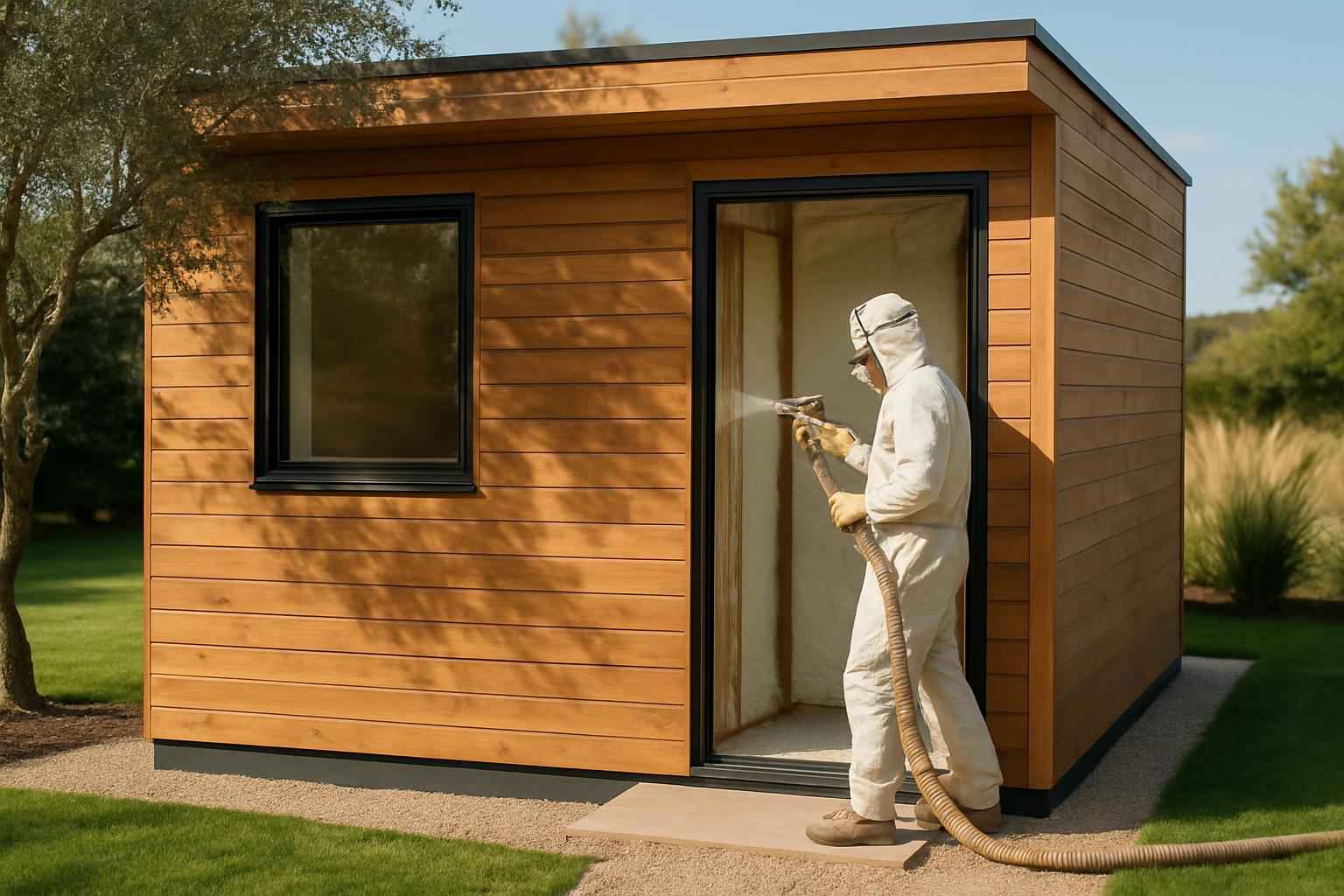 Backyard Office Foam Service in Hye TX