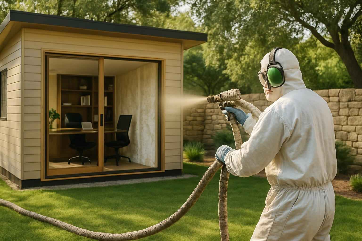 Backyard Office Foam Service in Stonewall TX