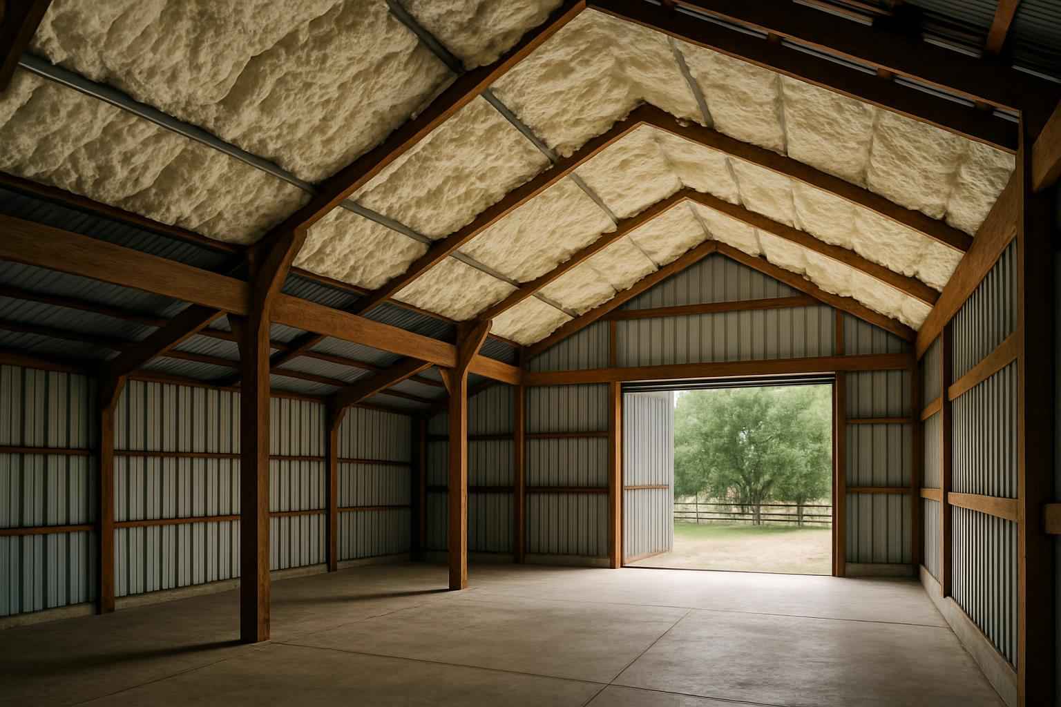 Barn Condensation Control Foam in Hye TX