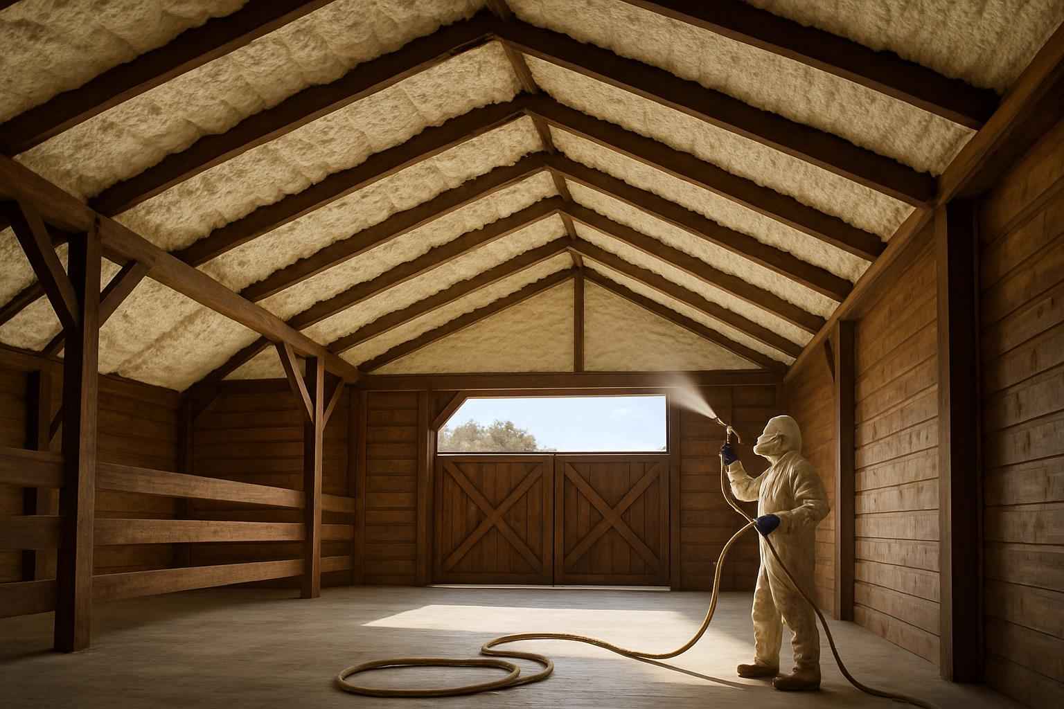 Barn Condensation Control Foam in Luckenbach TX