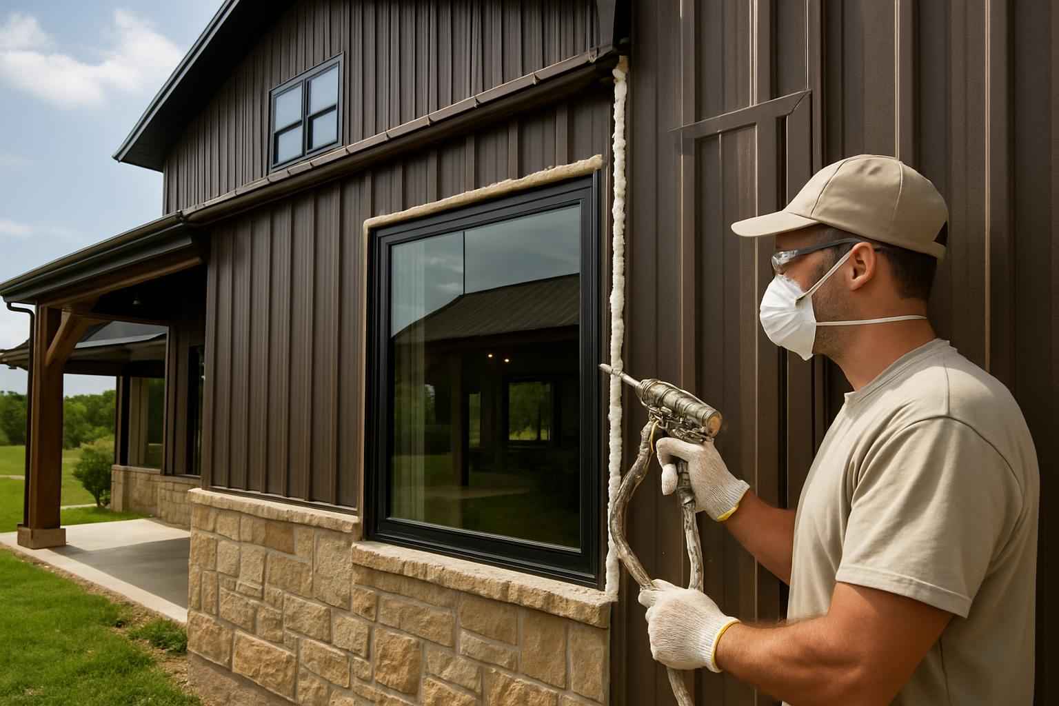 Barndominium Air Seal Service in Hye TX