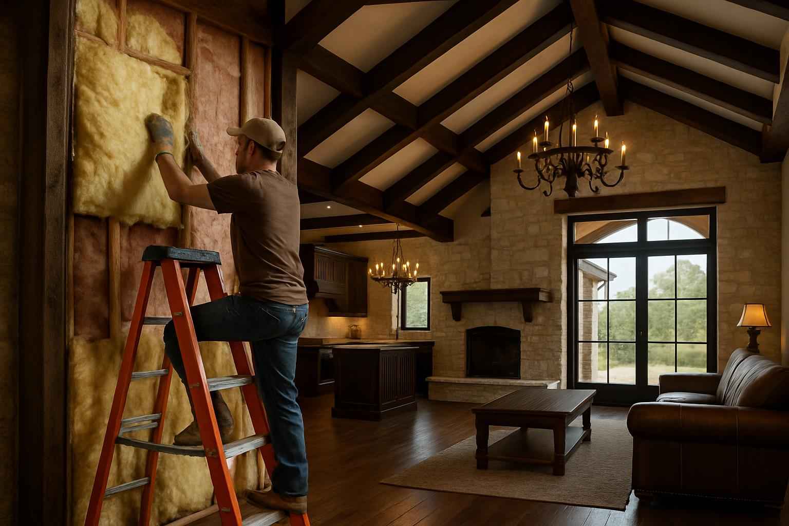 Barndominium Insulation Repair in Stonewall TX