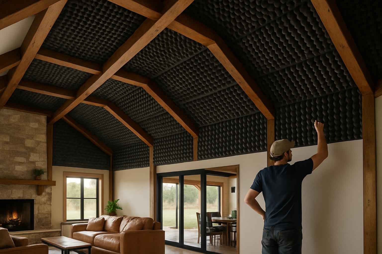 Barndominium Sound Control Foam in Luckenbach TX