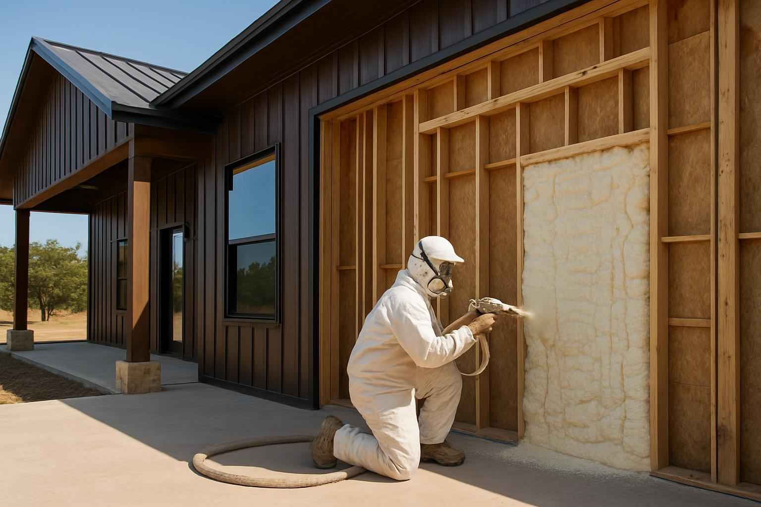 Barndominium Wall Insulation Service in Luckenbach TX