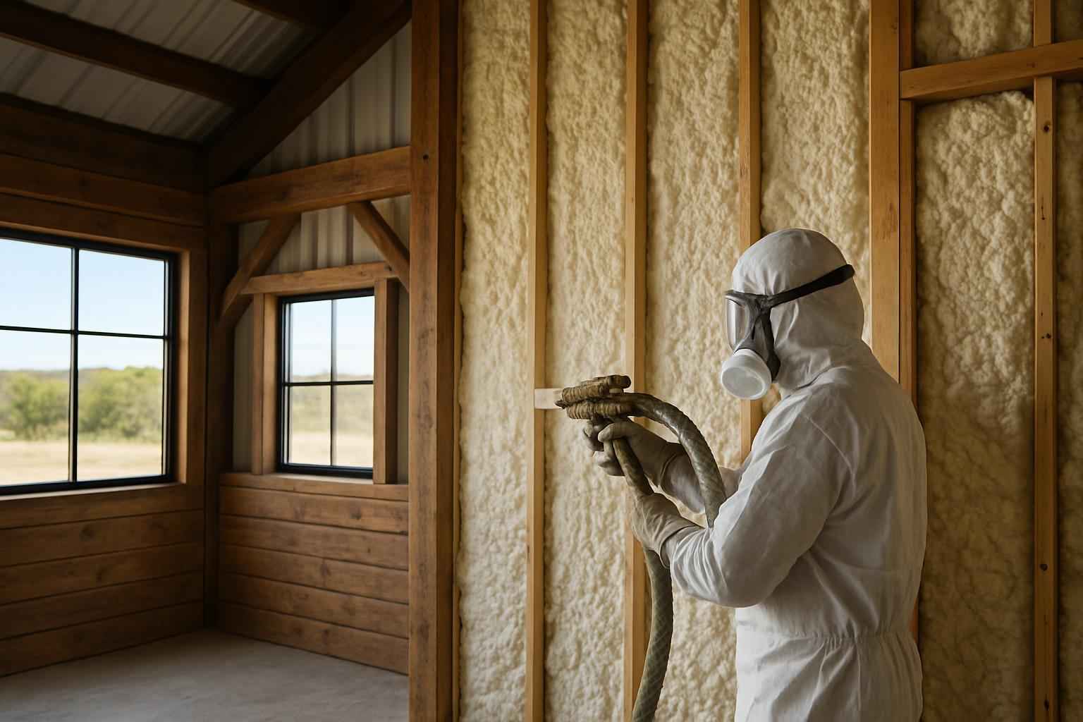 Barndominium Wall Insulation Service in Willow City TX