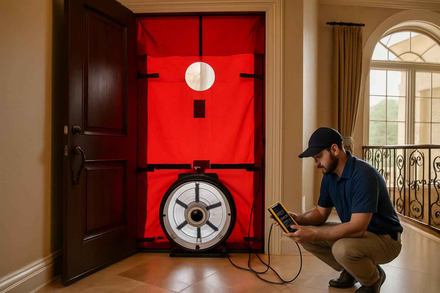 Blower Door Leak Seal Service in Hye TX