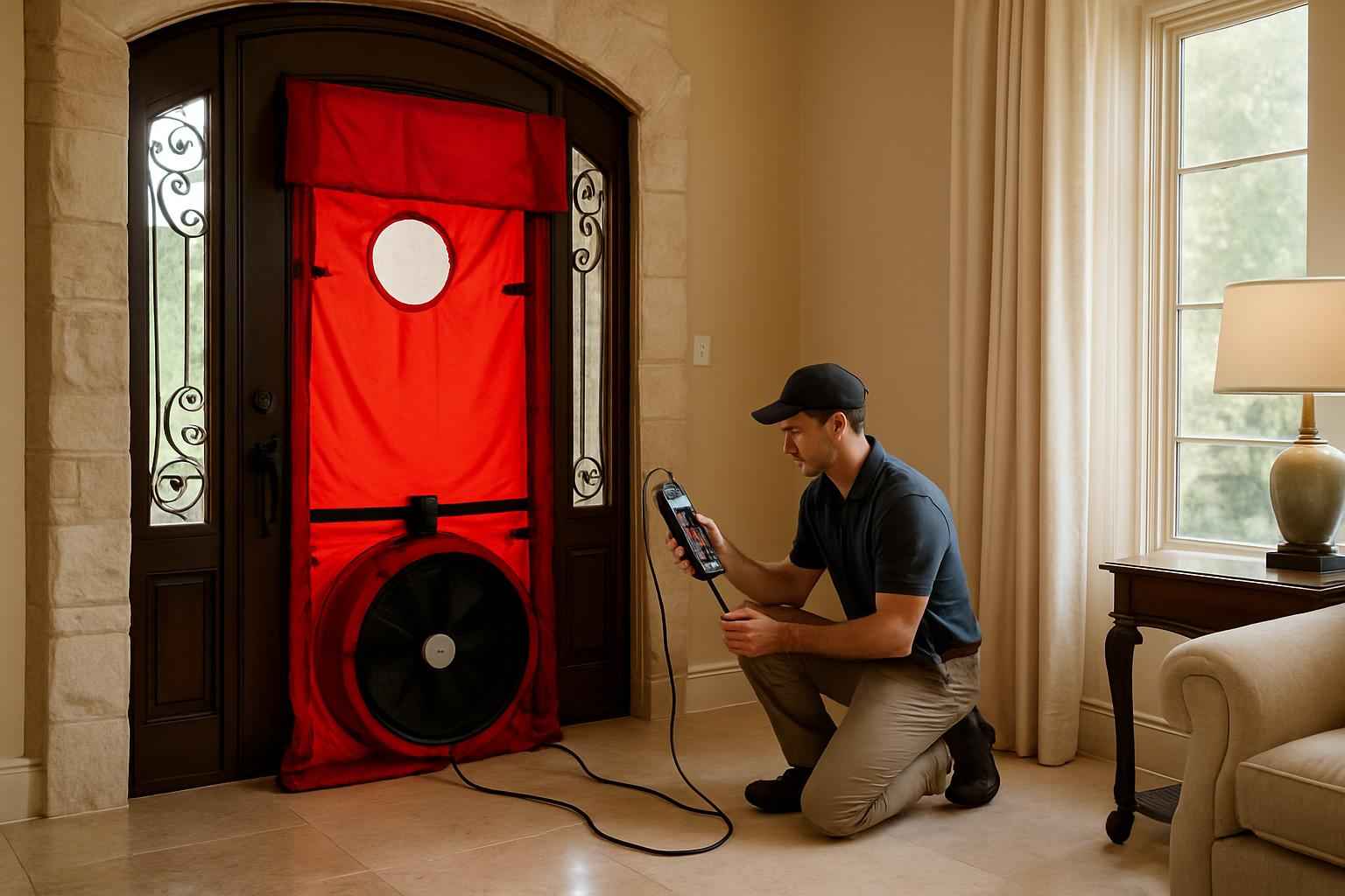 Blower Door Leak Seal Service in Stonewall TX