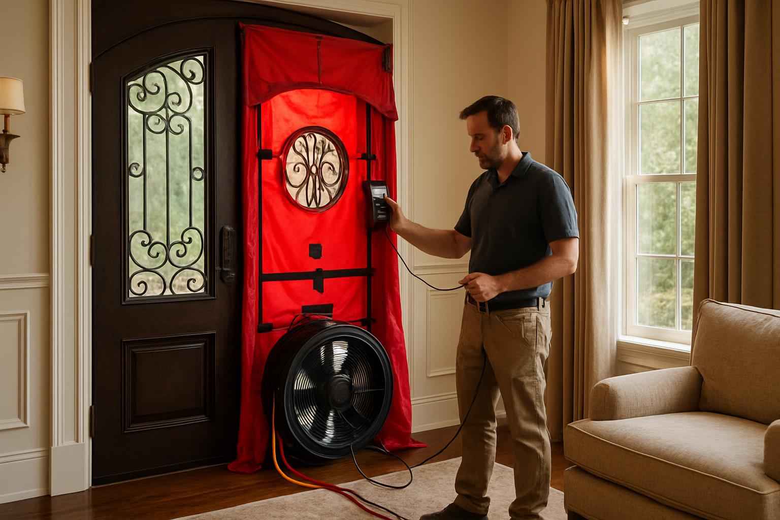 Blower Door Leak Seal Service in Willow City TX