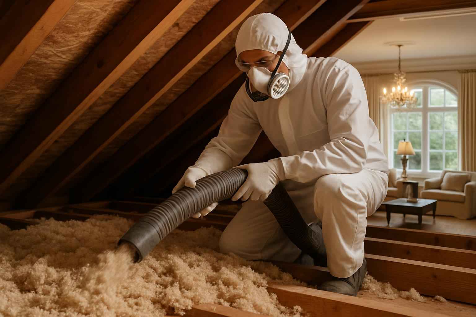 Blown Insulation Removal in Luckenbach TX