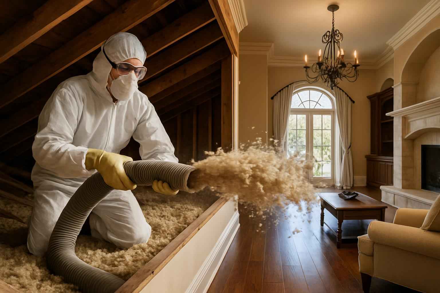 Blown Insulation Removal in Stonewall TX