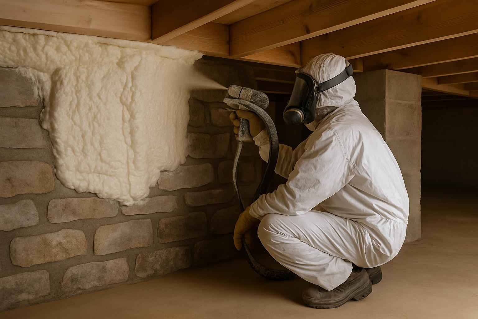 Closed Cell Crawl Space Insulation in Stonewall TX