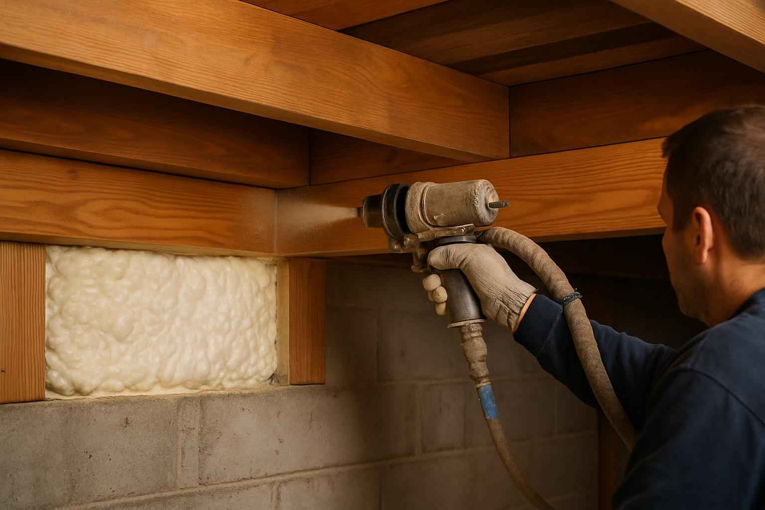 Closed Cell Rim Joist Sealing in Fredericksburg TX
