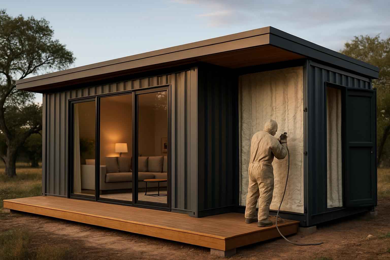 Container Home Insulation Company in Luckenbach TX