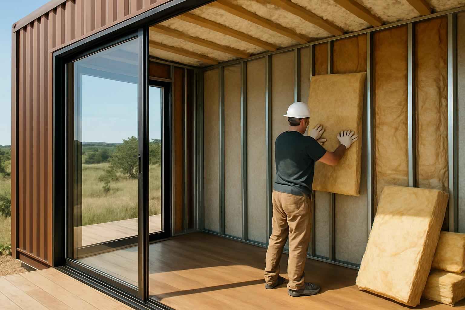 Container Home Insulation Company in Willow City TX