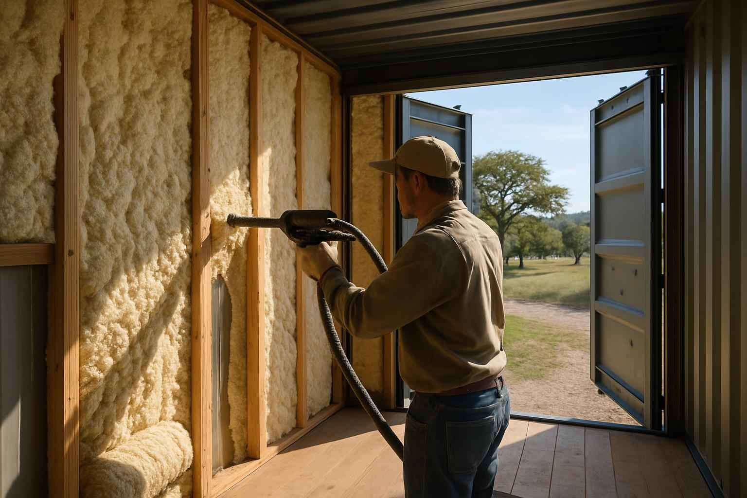 Container Insulation Repair in Willow City TX
