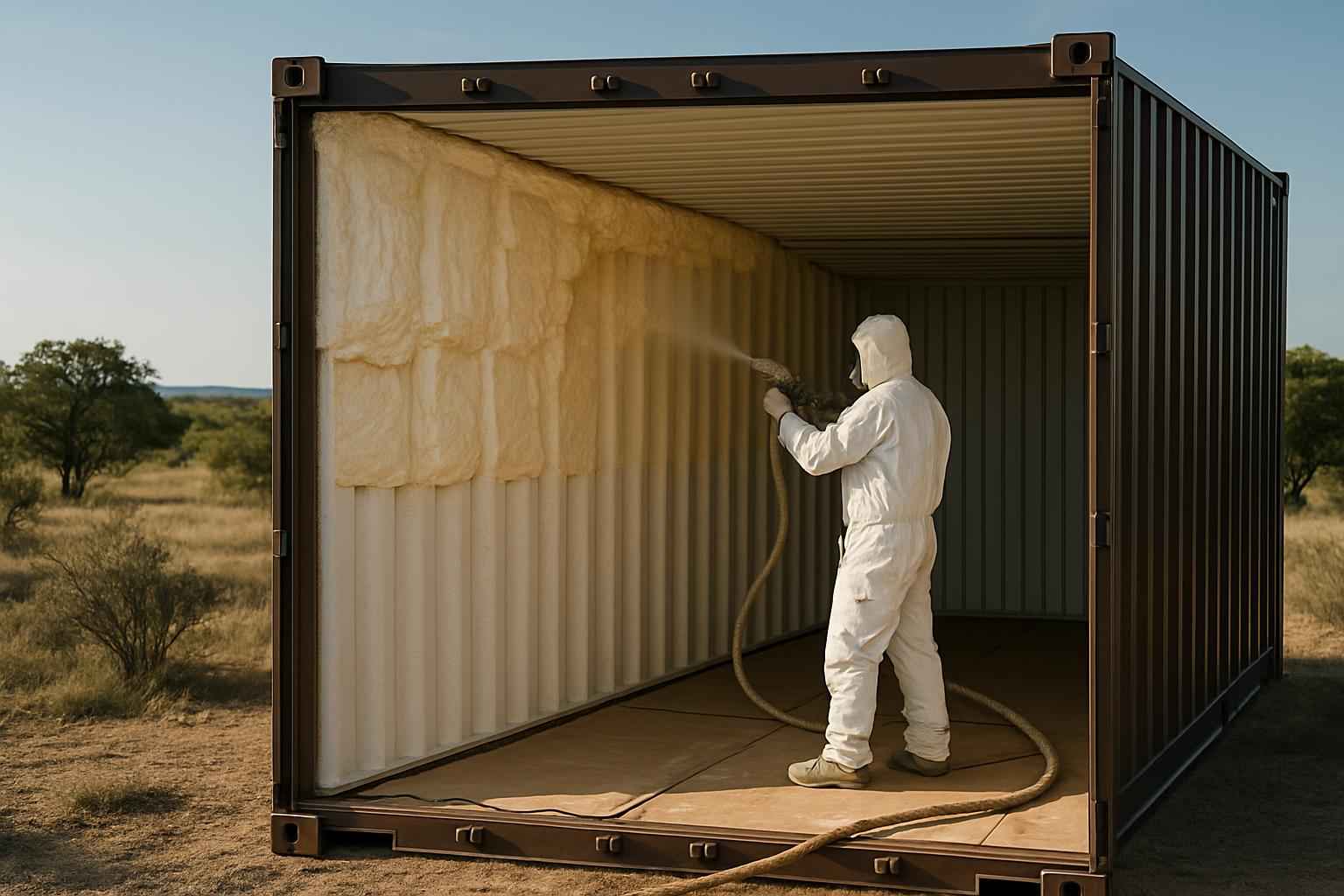Container Retrofit Insulation in Fredericksburg TX