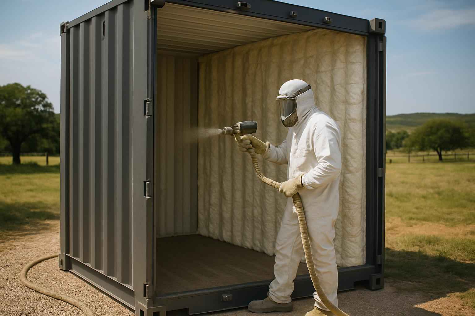 Container Wall Foam Service in Hye TX