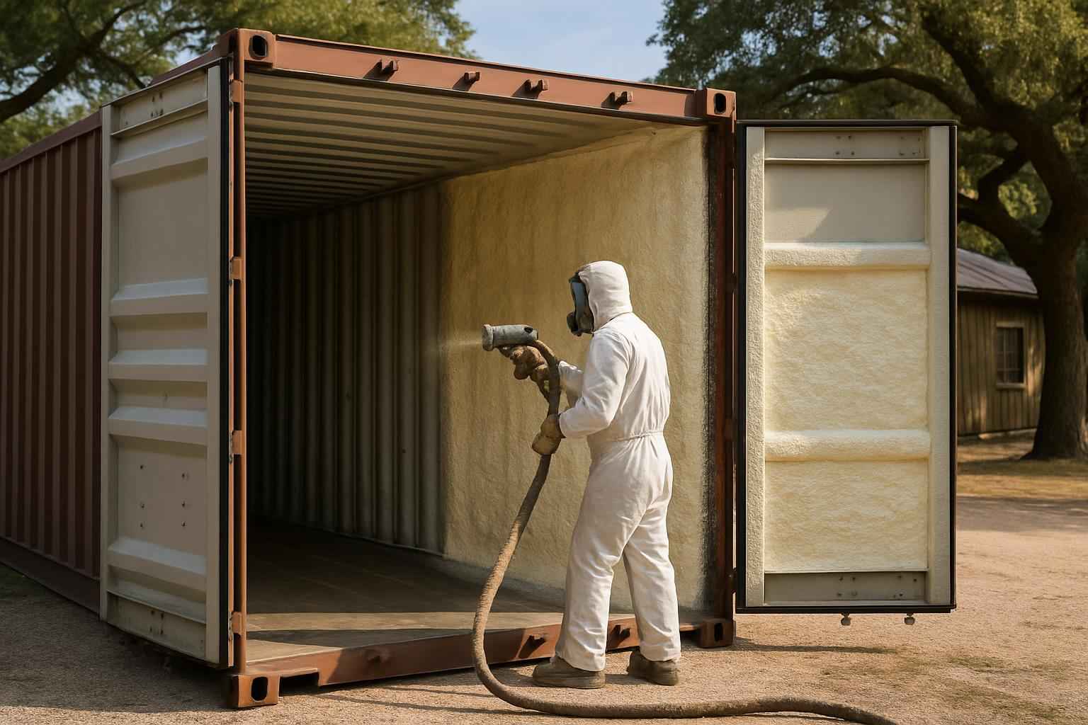 Container Wall Foam Service in Luckenbach TX