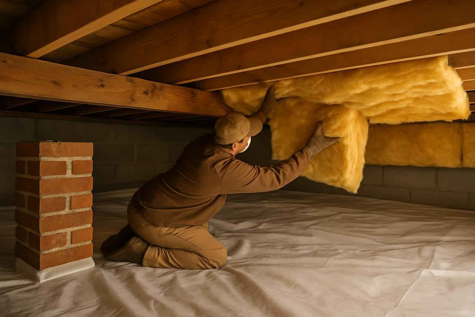 Crawl Space Insulation Replacement in Luckenbach TX