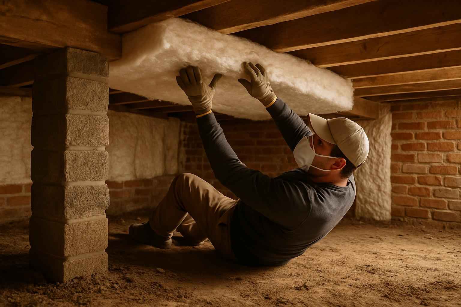 Crawl Space Retrofit Insulation in Fredericksburg TX