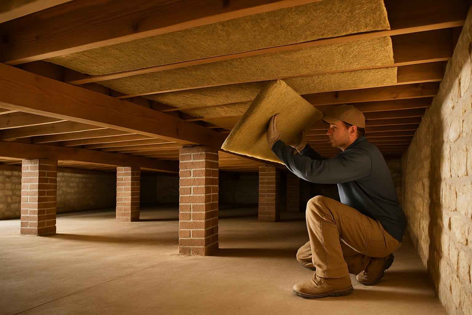 Crawl Space Retrofit Insulation in Hye TX