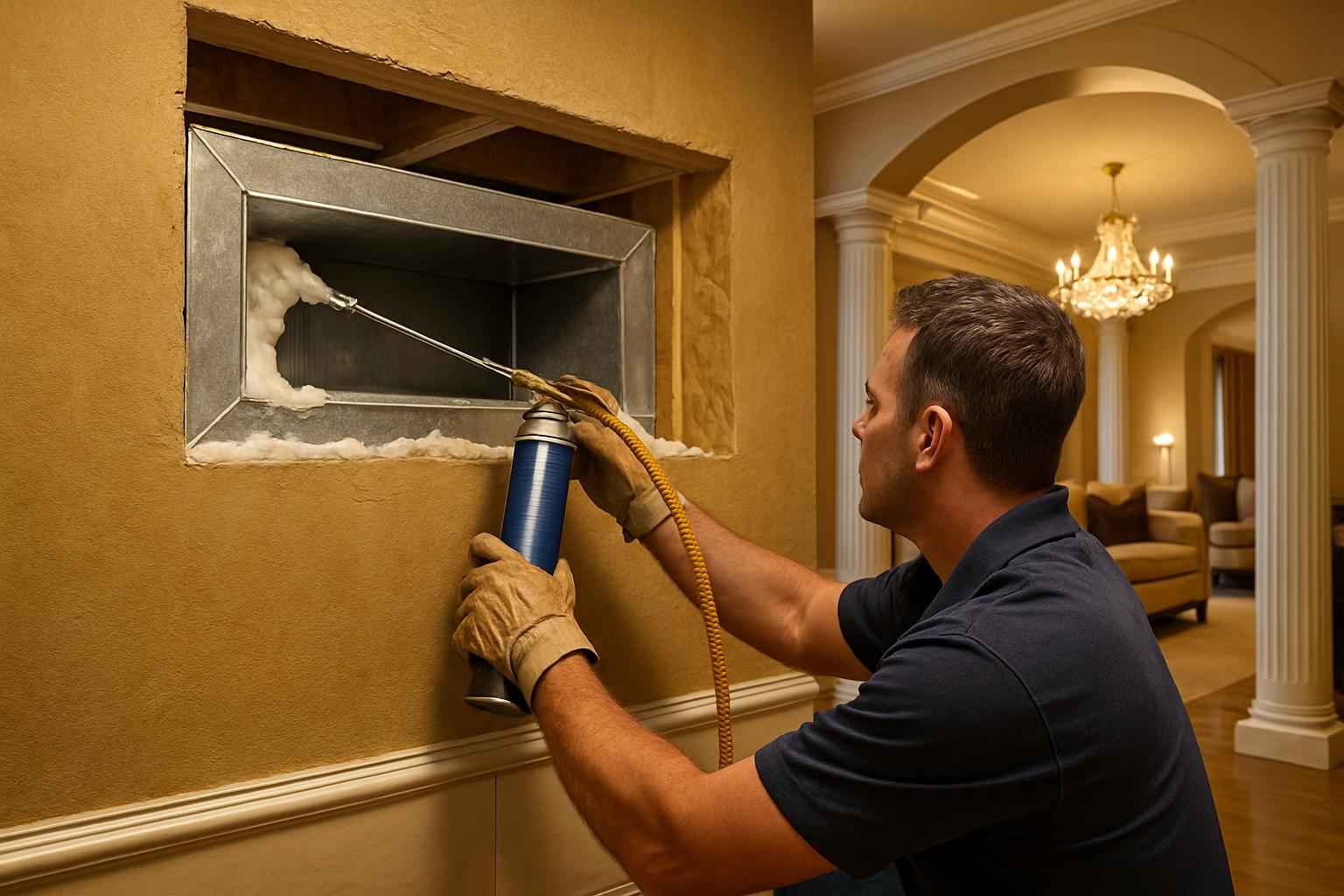 Duct Chase Air Seal Service in Fredericksburg TX