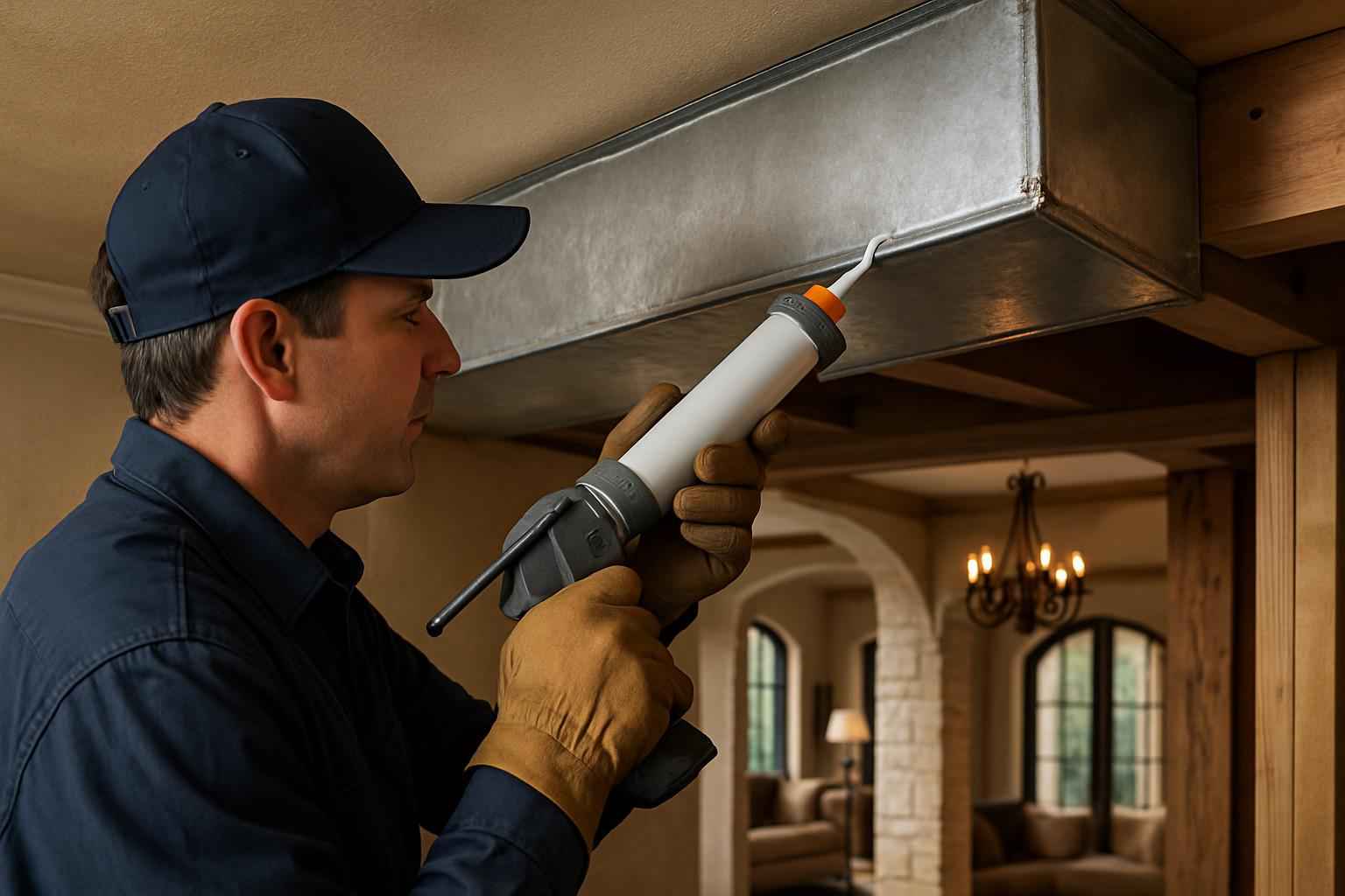 Duct Chase Air Sealing in Luckenbach TX