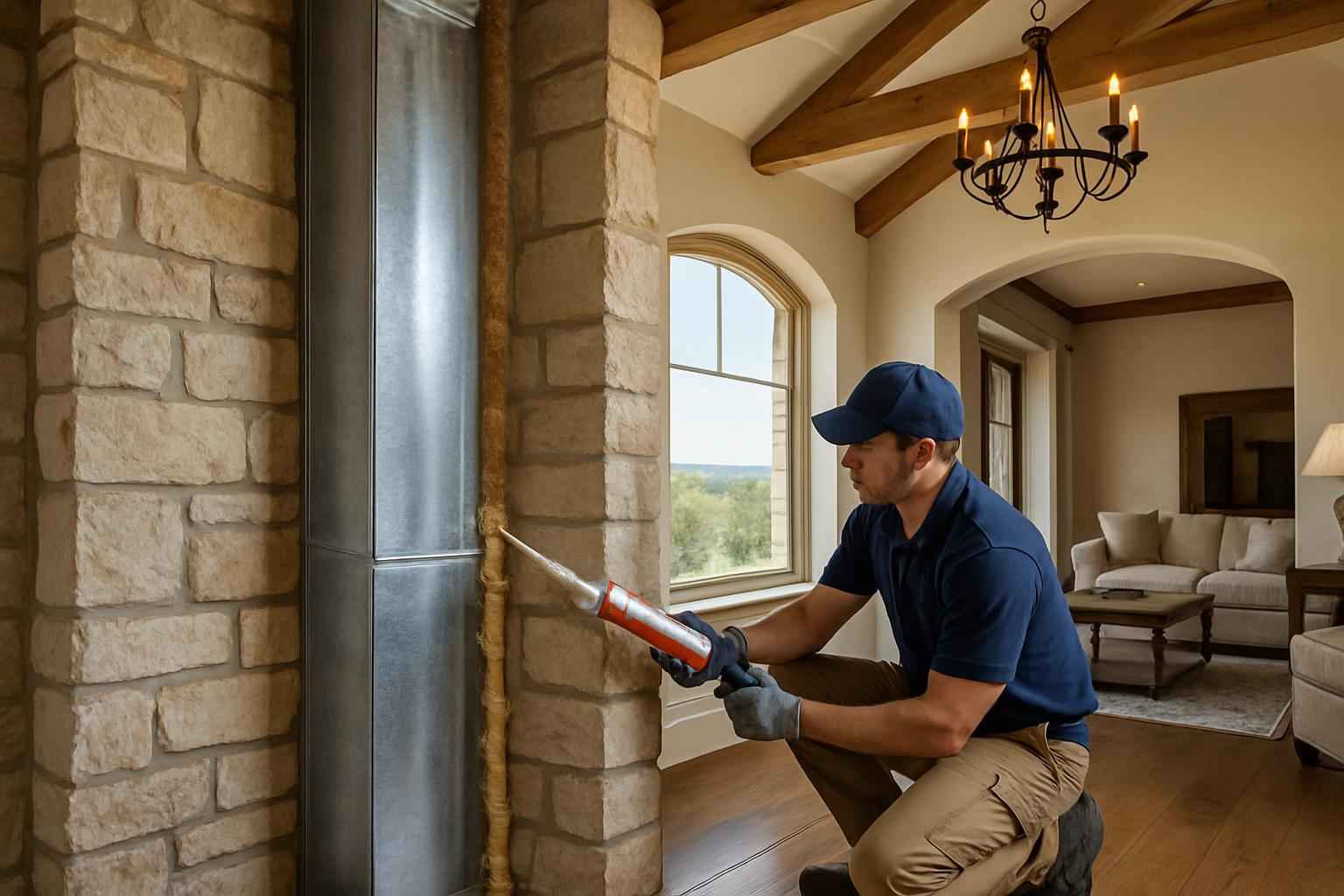 Duct Chase Air Seal Service in Stonewall TX