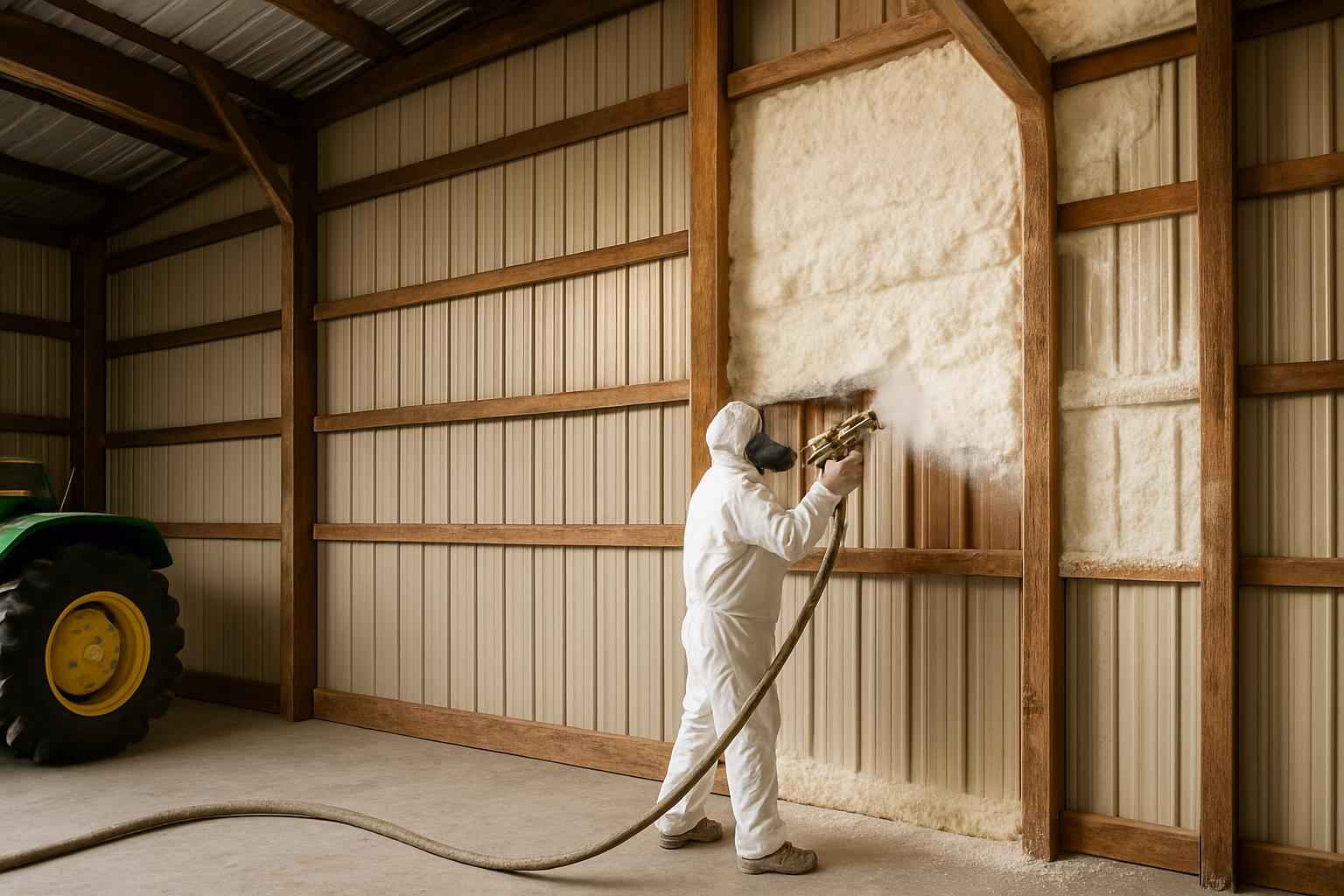 Equipment Barn Foam Installer in Fredericksburg TX