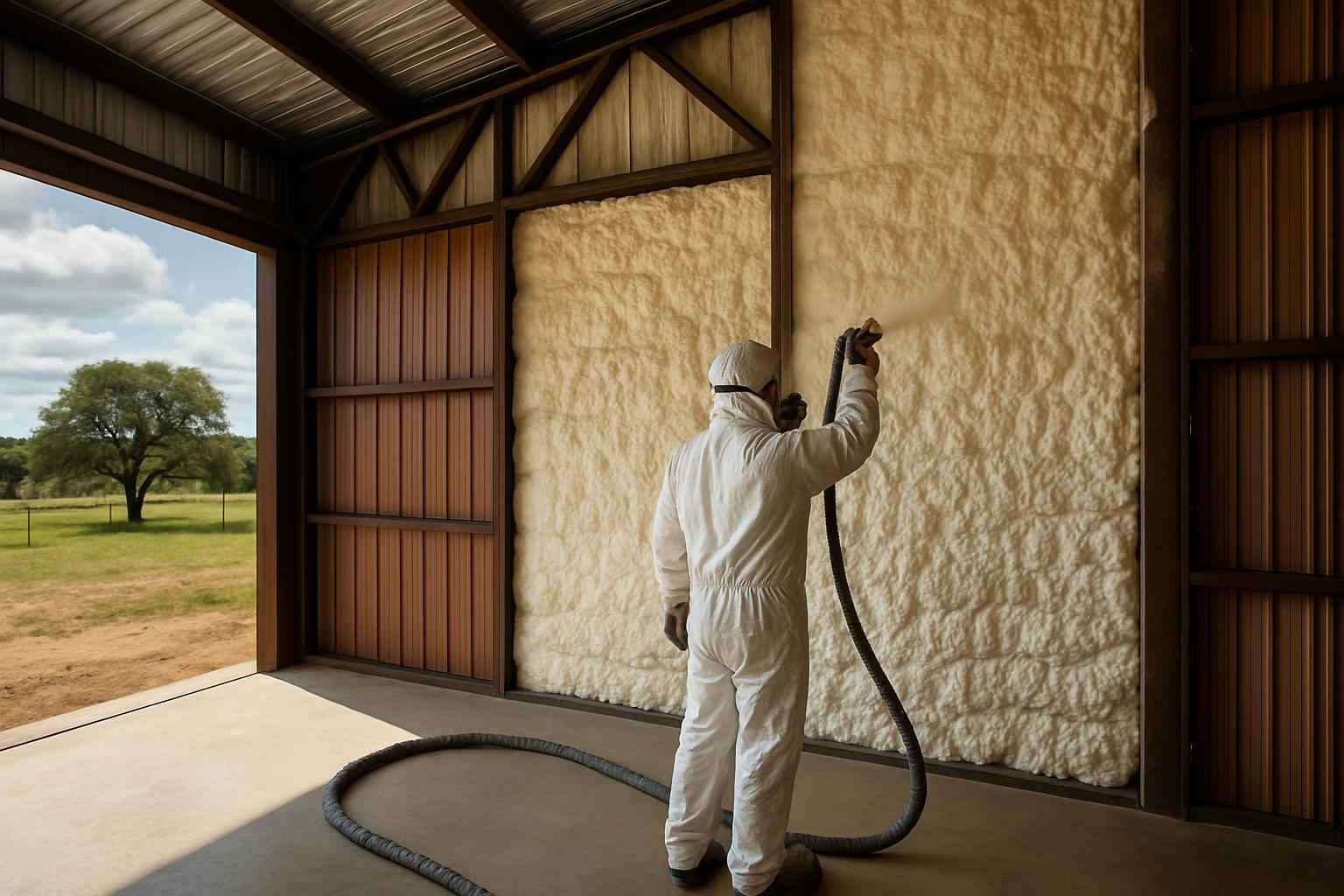Equipment Barn Foam Installer in Willow City TX