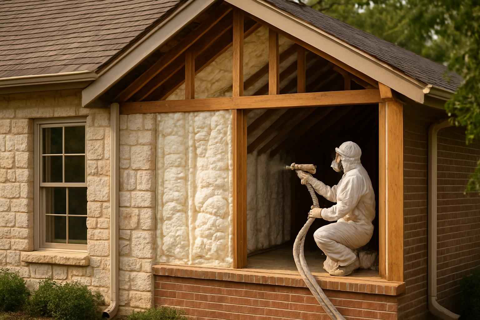 Existing Home Foam Upgrade in Fredericksburg TX