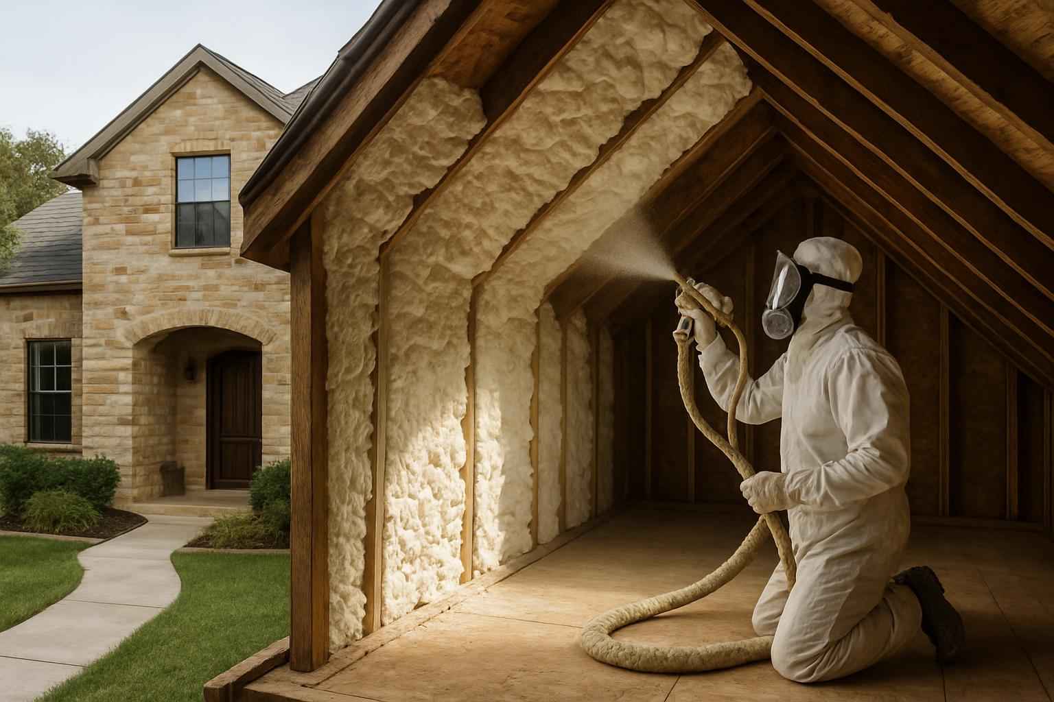 Existing Home Foam Upgrade in Luckenbach TX