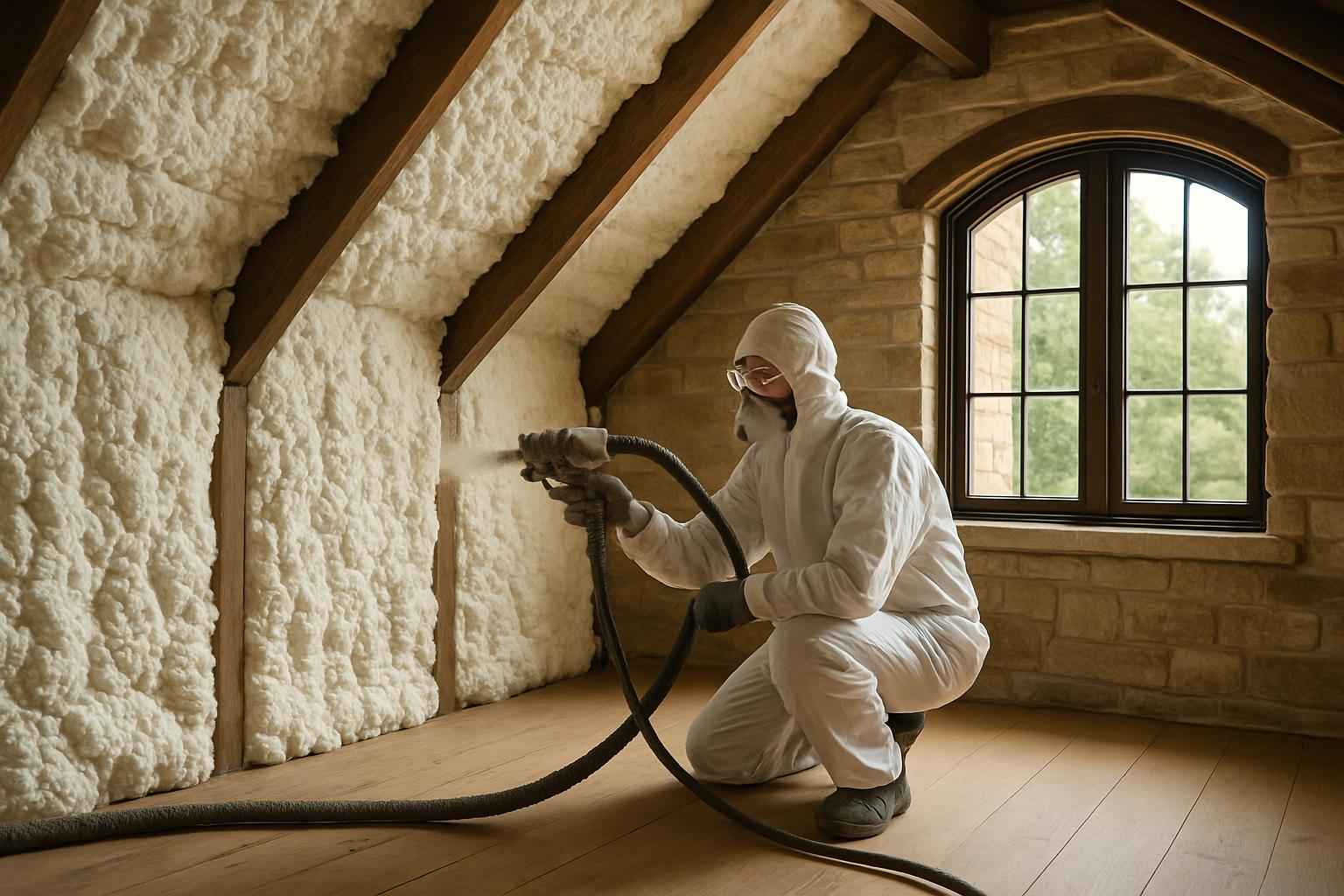 Existing Home Foam Upgrade in Stonewall TX