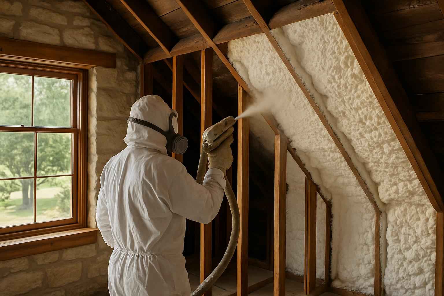 Existing Home Foam Upgrade in Willow City TX