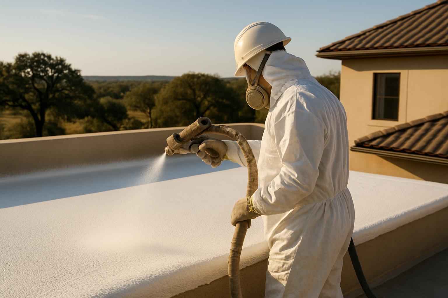 Foam Roof Installation Service in Hye TX