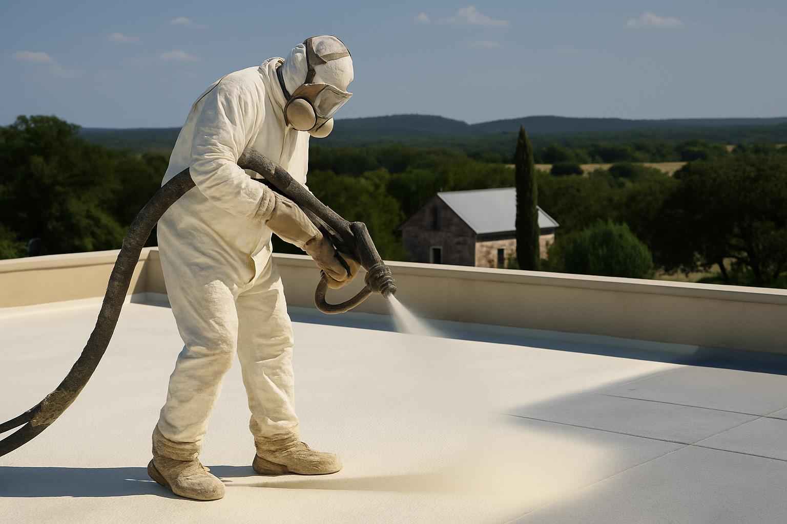 Foam Roof Installation Service in Luckenbach TX