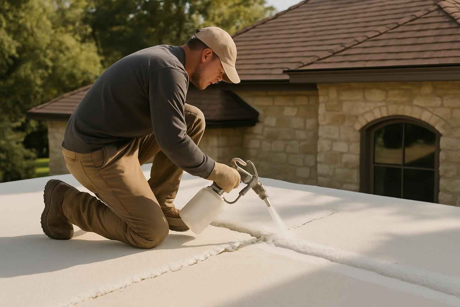 Foam Roof Leak Repair Service in Stonewall TX