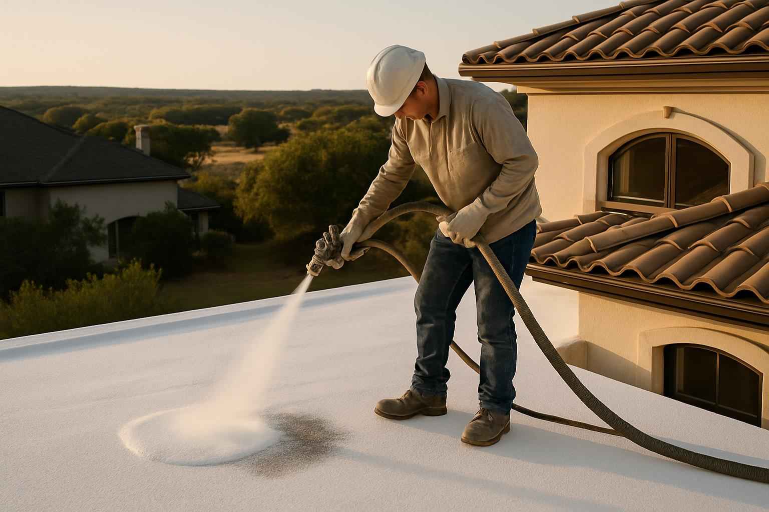 Foam Roof Leak Seal Service in Willow City TX