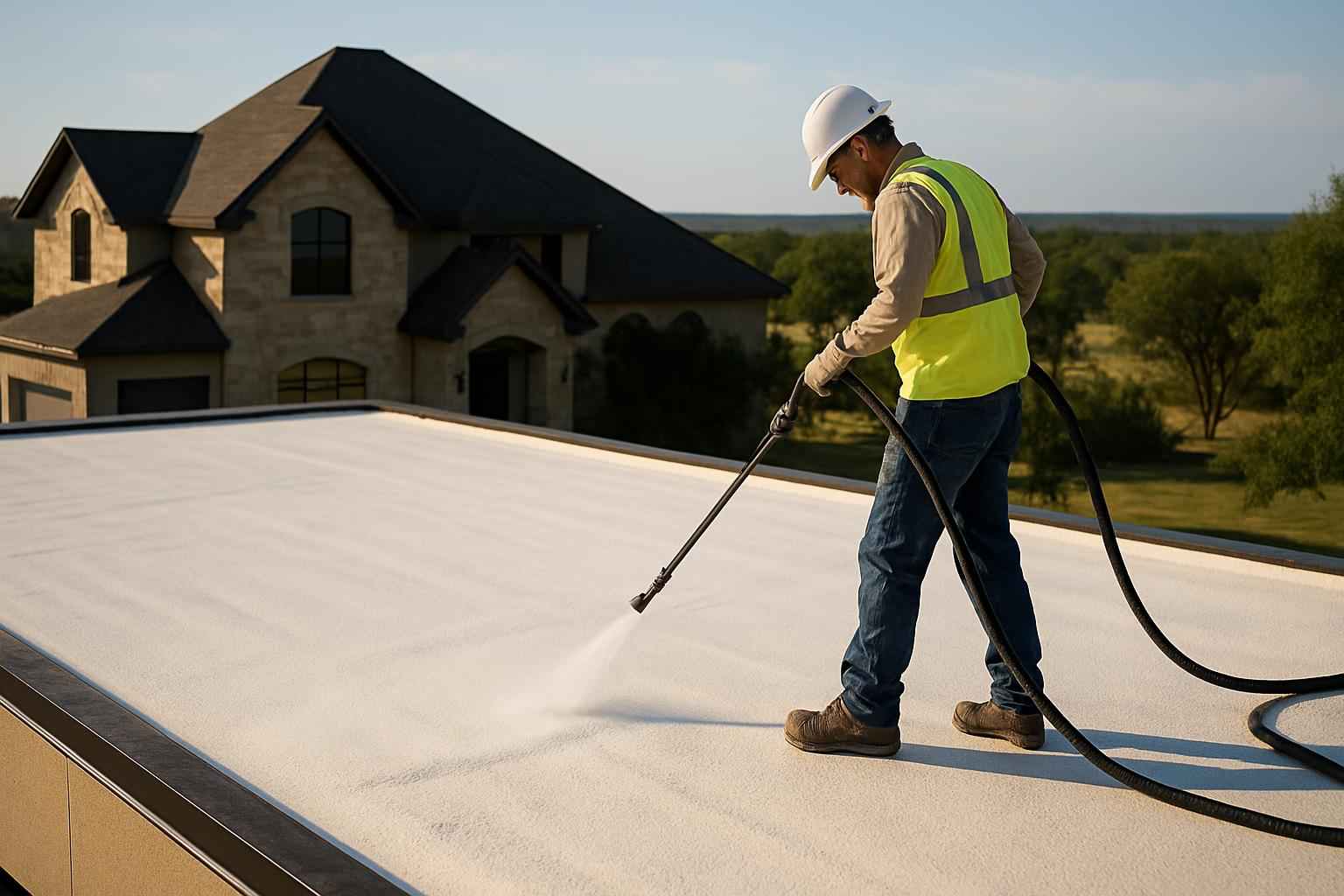 Foam Roof Maintenance Service in Willow City TX