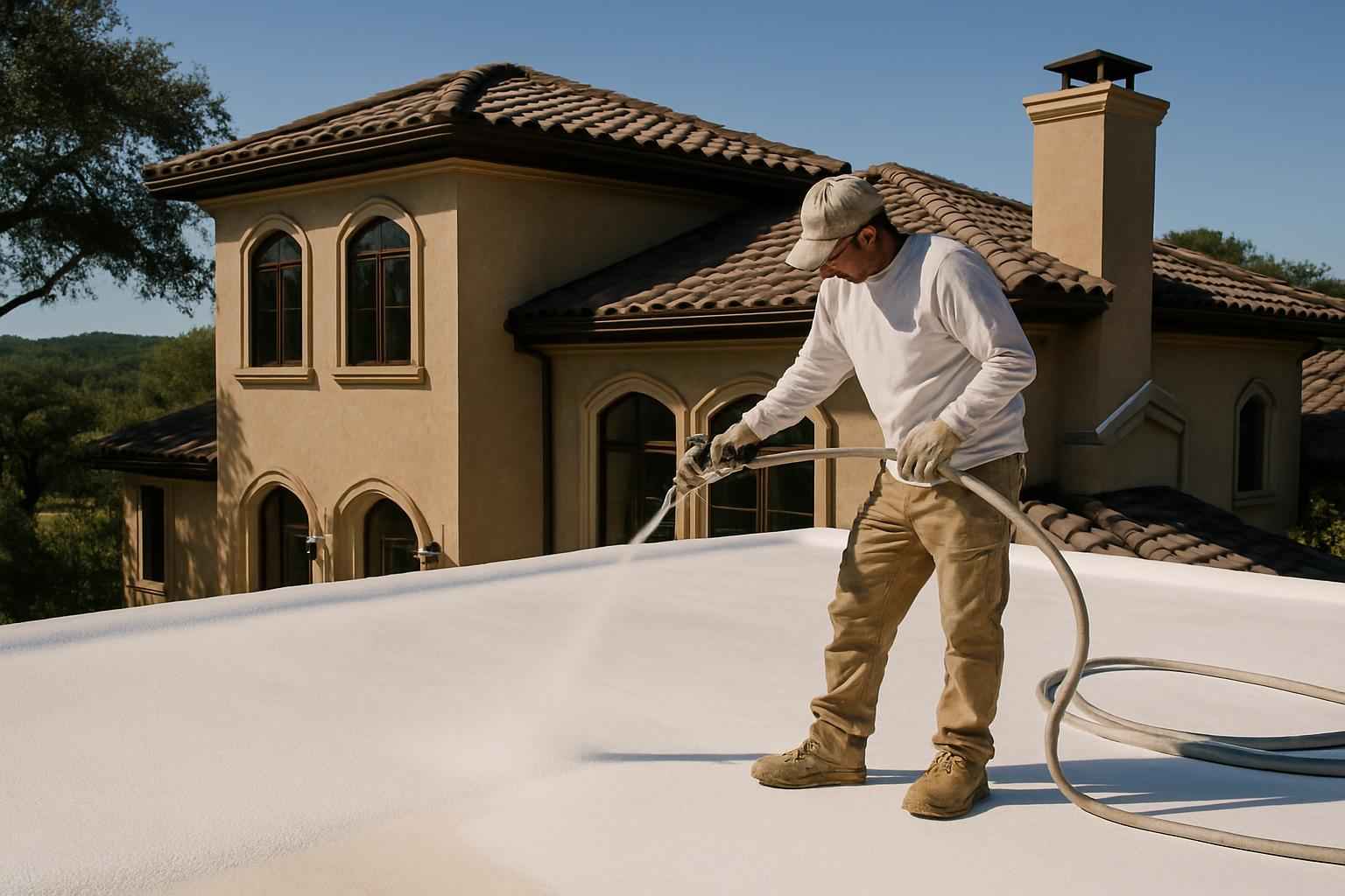 Foam Roof Recoat Company Near Me in Stonewall TX