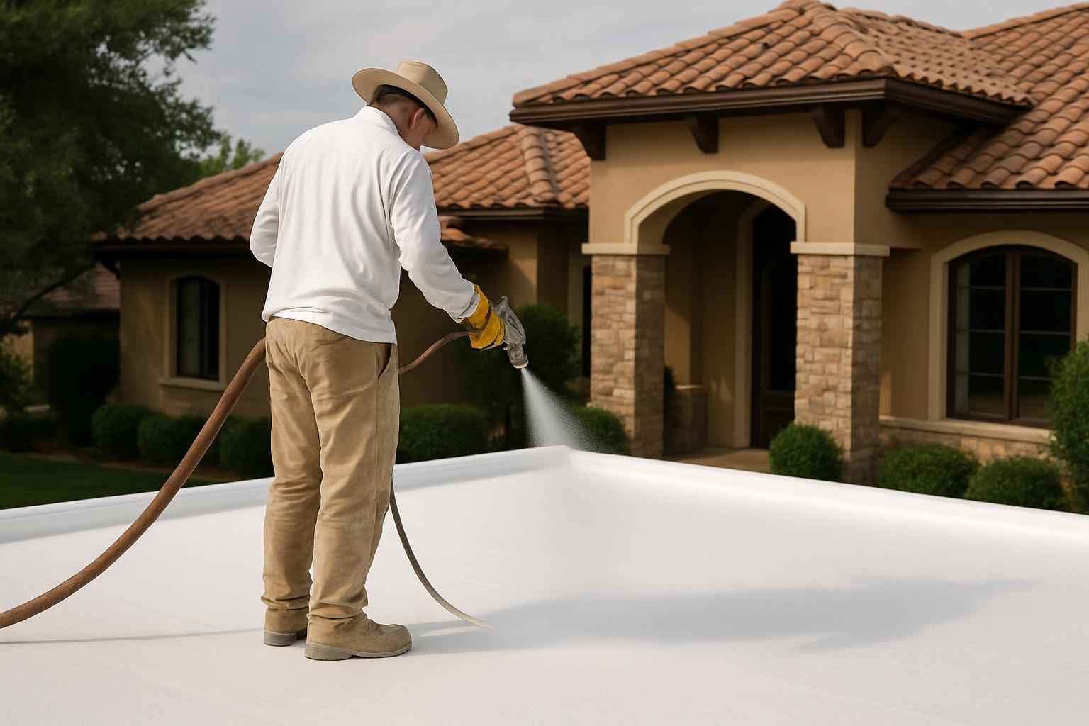 Foam Roof Recoat Company Near Me in Willow City TX