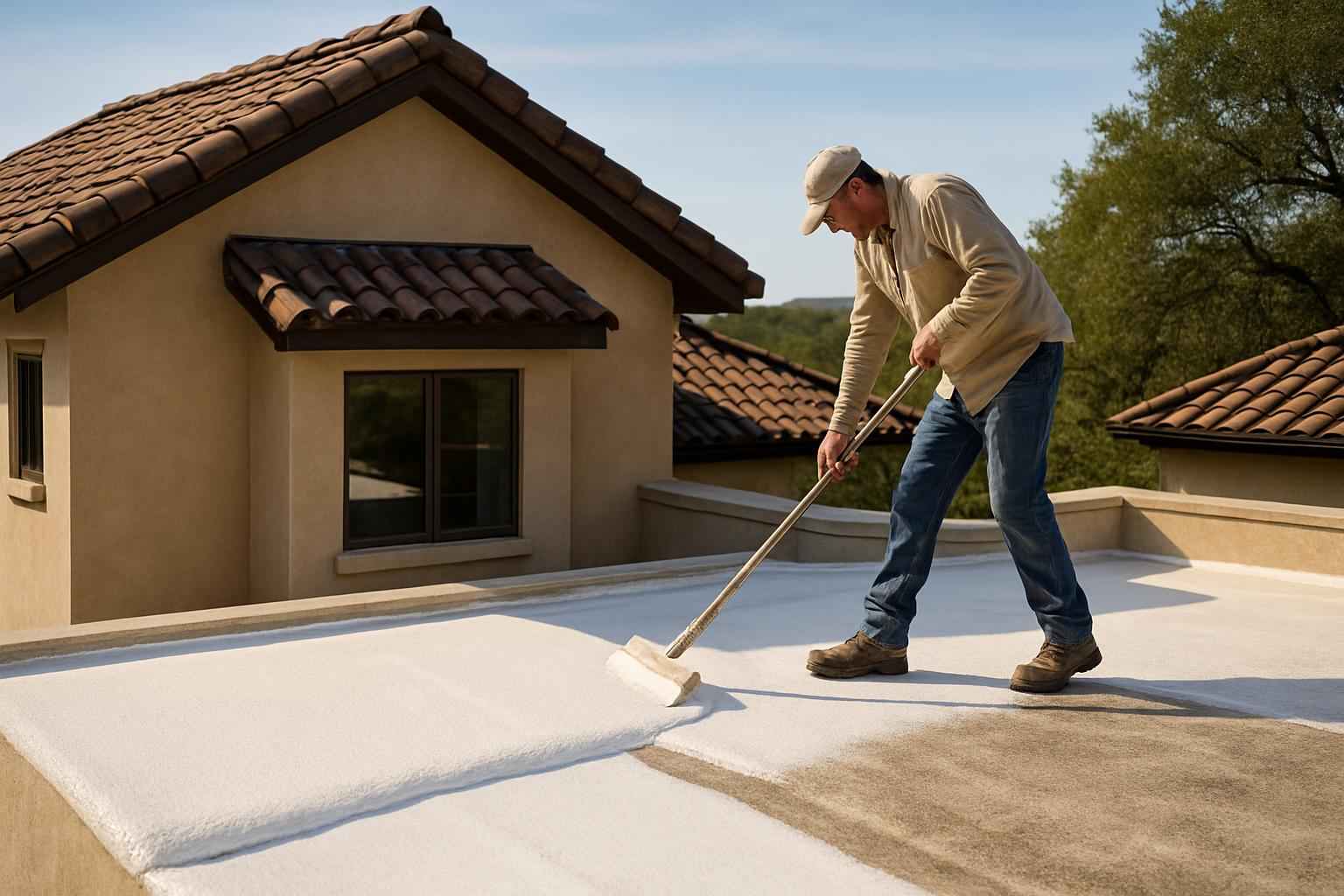 Foam Roof Replacement Options in Hye TX