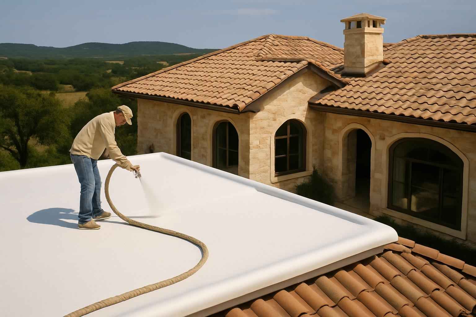 Foam Roof Replacement Options in Stonewall TX