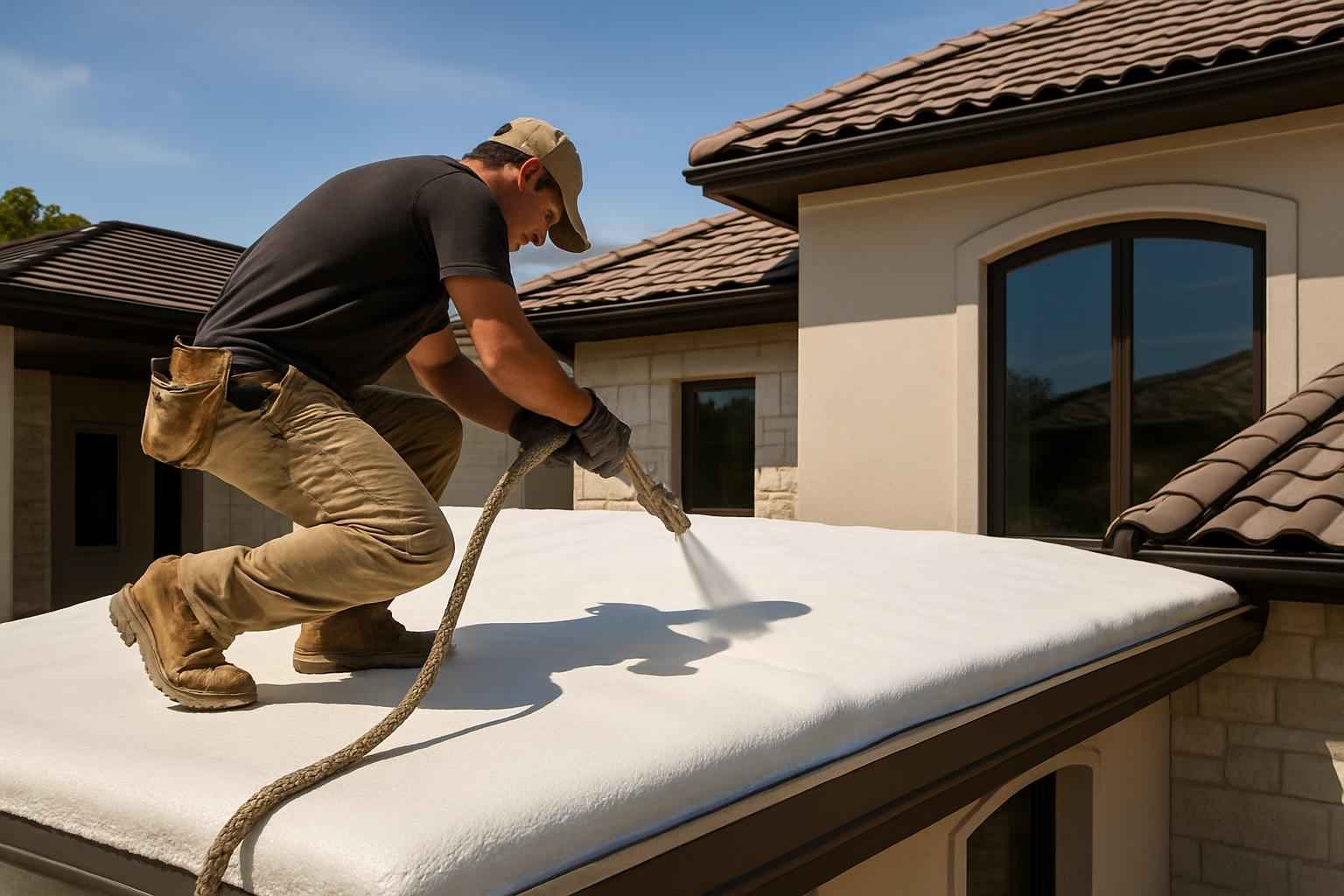 Foam Roof Replacement Options in Willow City TX