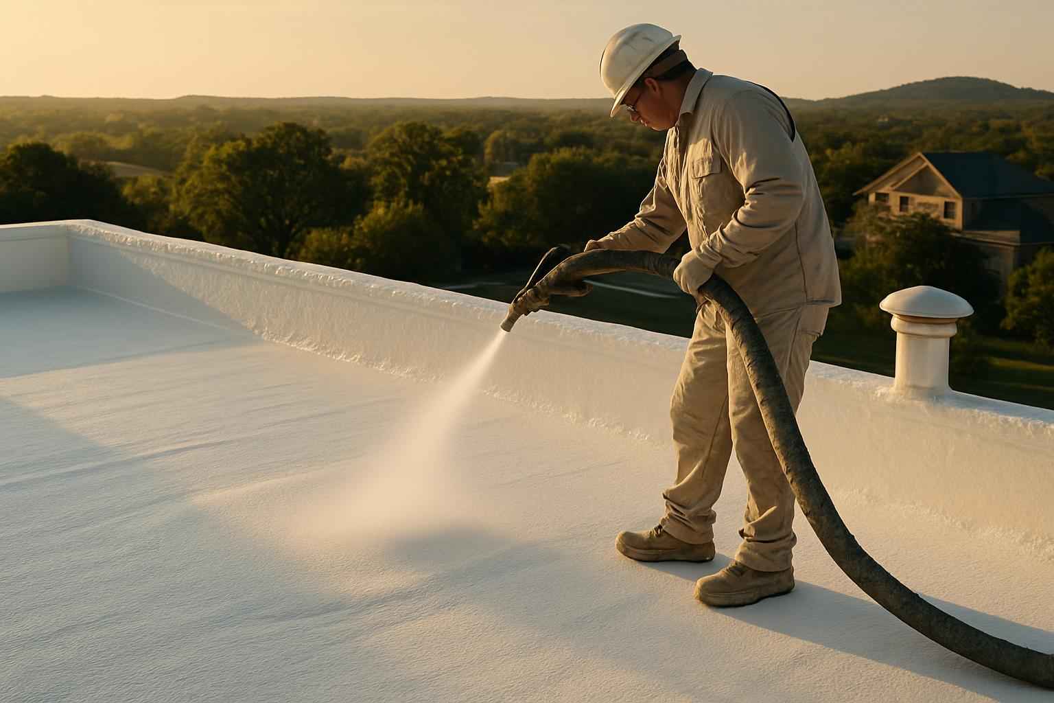 Foam Roof Restoration Contractor in Willow City TX