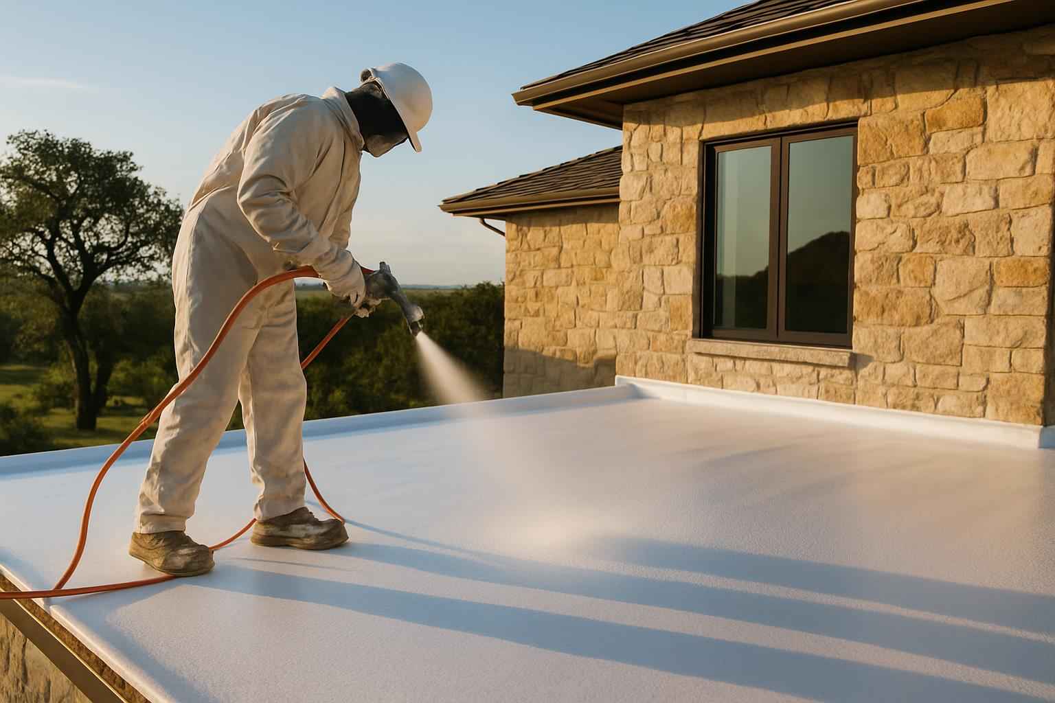 Foam Roof UV Protection Service in Stonewall TX