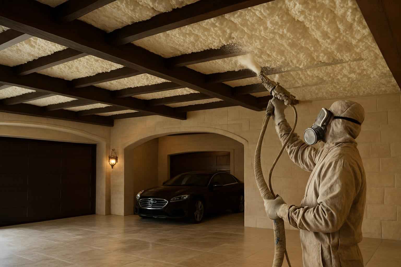 Garage Ceiling Foam Service in Luckenbach TX