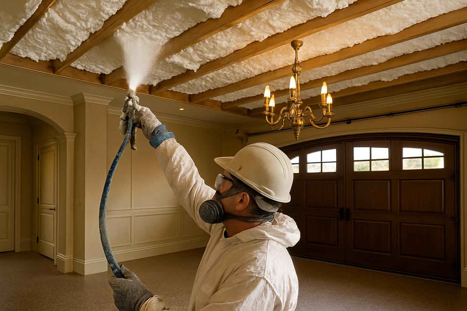 Garage Ceiling Foam Service in Stonewall TX