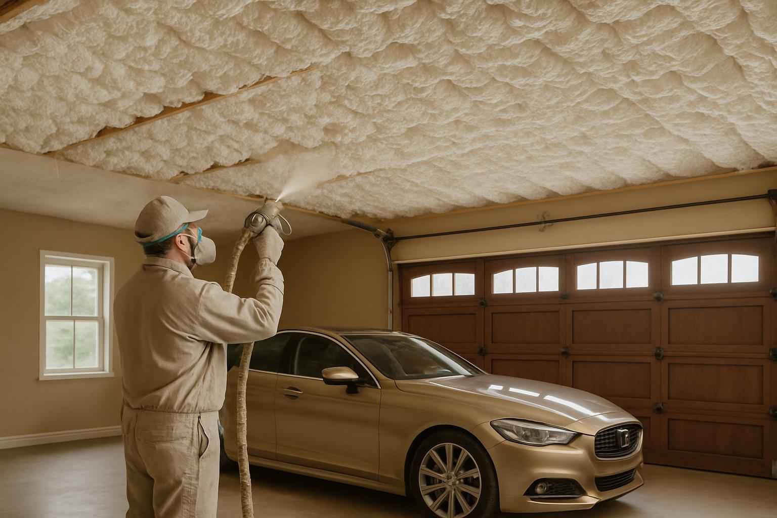 Garage Ceiling Foam Service in Willow City TX