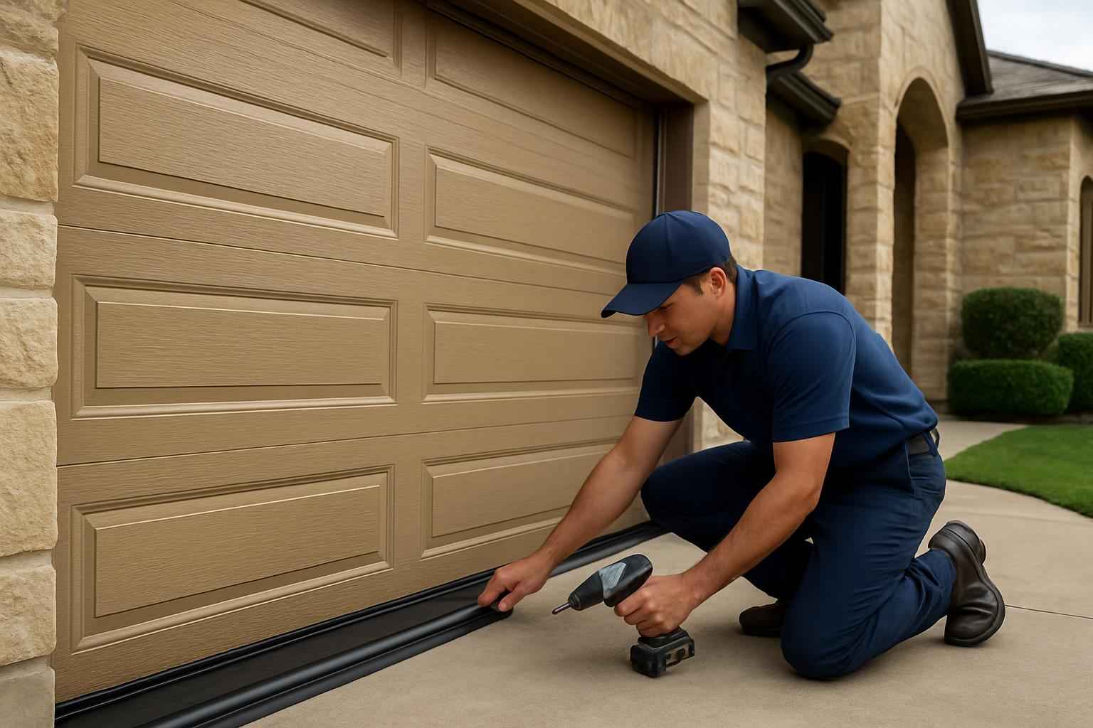 Garage Door Perimeter Seal Service in Willow City TX